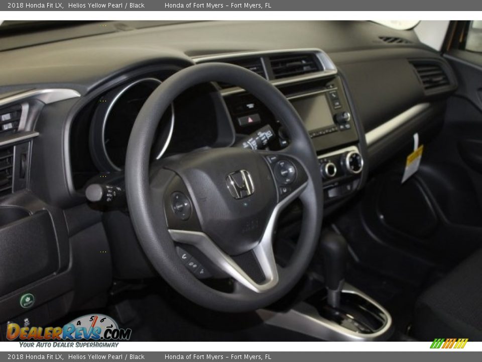 2018 Honda Fit LX Helios Yellow Pearl / Black Photo #12
