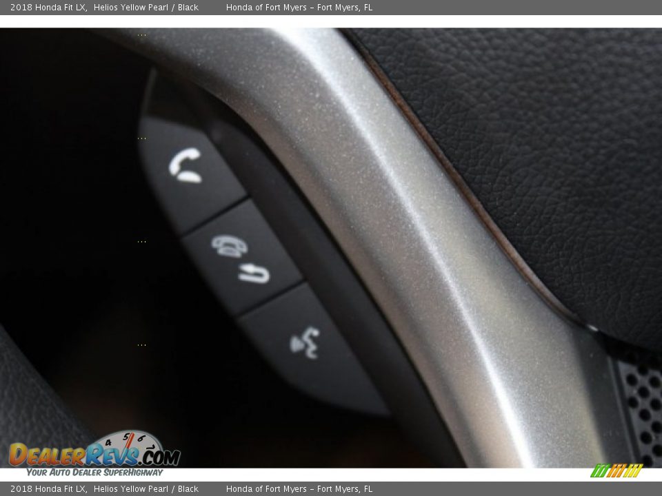 2018 Honda Fit LX Helios Yellow Pearl / Black Photo #15