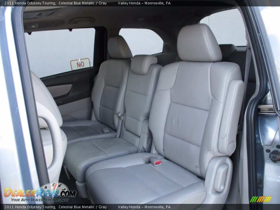 2011 Honda Odyssey Touring Celestial Blue Metallic / Gray Photo #11