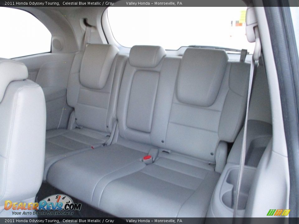 2011 Honda Odyssey Touring Celestial Blue Metallic / Gray Photo #12
