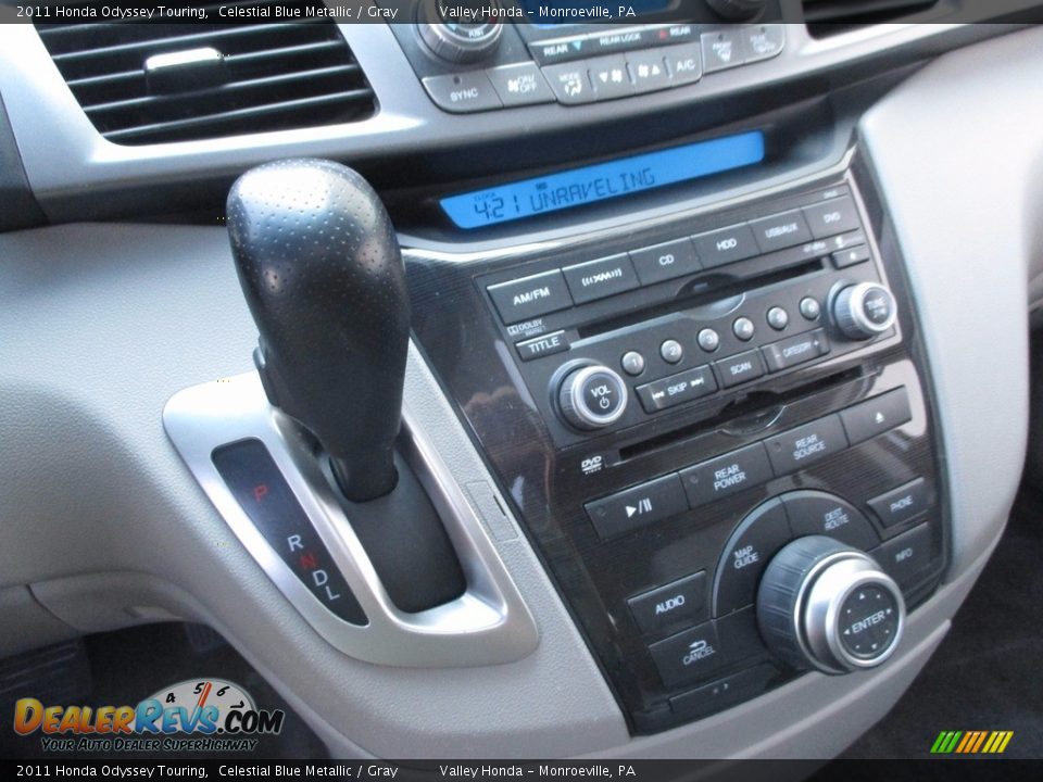 2011 Honda Odyssey Touring Celestial Blue Metallic / Gray Photo #14