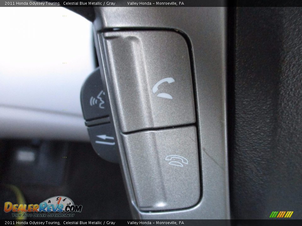 2011 Honda Odyssey Touring Celestial Blue Metallic / Gray Photo #17