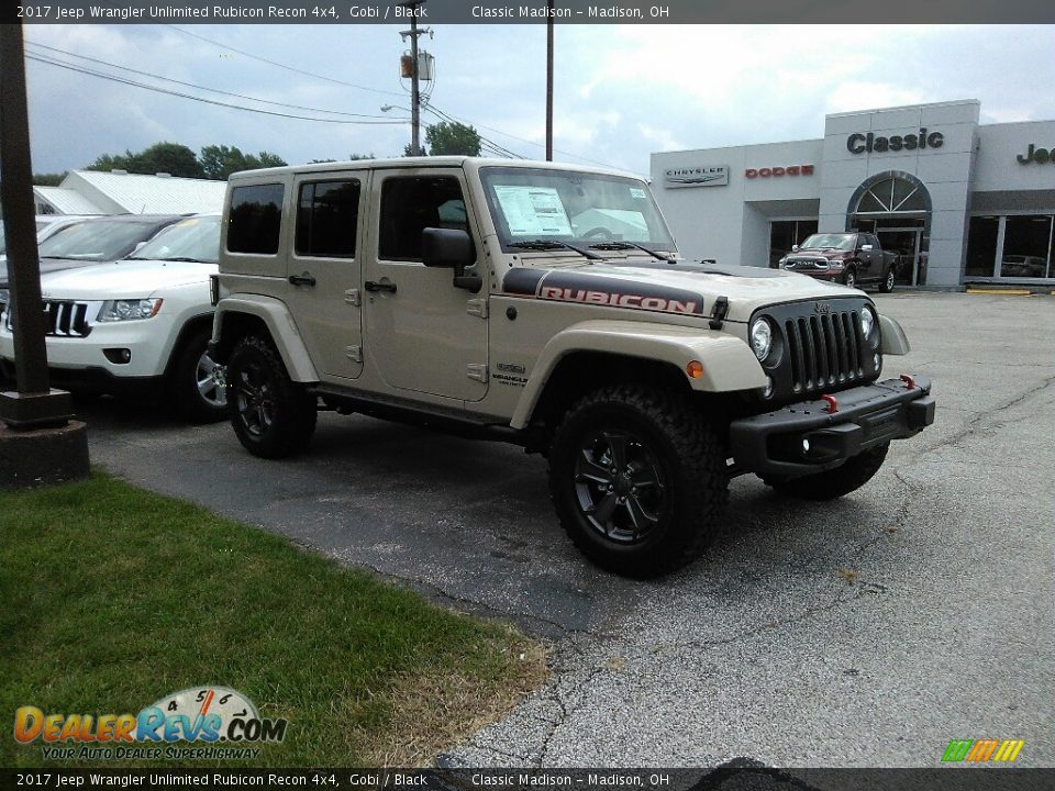 2017 Jeep Wrangler Unlimited Rubicon Recon 4x4 Gobi / Black Photo #3