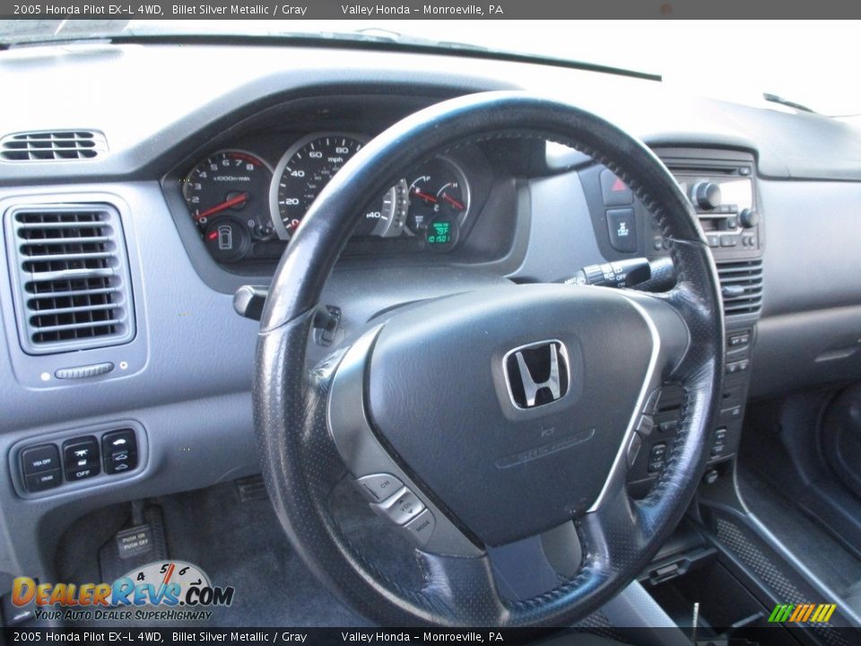 2005 Honda Pilot EX-L 4WD Billet Silver Metallic / Gray Photo #13