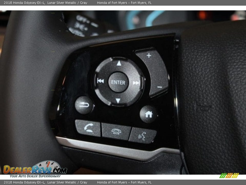 2018 Honda Odyssey EX-L Lunar Silver Metallic / Gray Photo #14