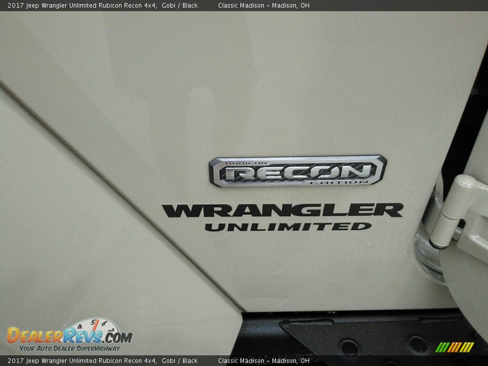 2017 Jeep Wrangler Unlimited Rubicon Recon 4x4 Gobi / Black Photo #14
