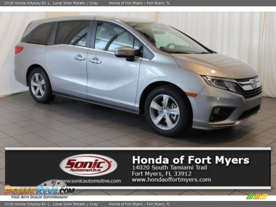 2018 Honda Odyssey EX-L Lunar Silver Metallic / Gray Photo #1