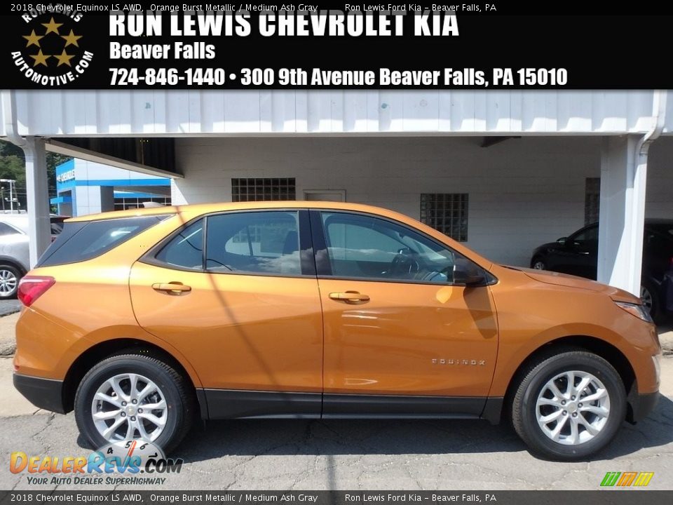 2018 Chevrolet Equinox LS AWD Orange Burst Metallic / Medium Ash Gray Photo #1