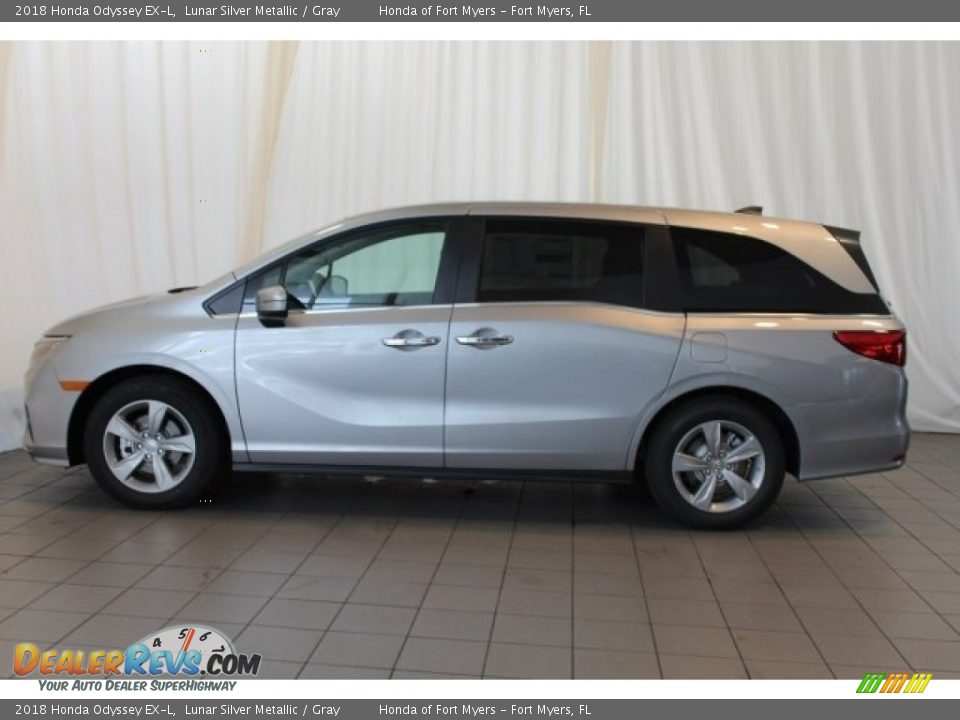 2018 Honda Odyssey EX-L Lunar Silver Metallic / Gray Photo #6