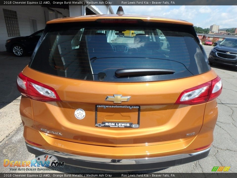 2018 Chevrolet Equinox LS AWD Orange Burst Metallic / Medium Ash Gray Photo #3