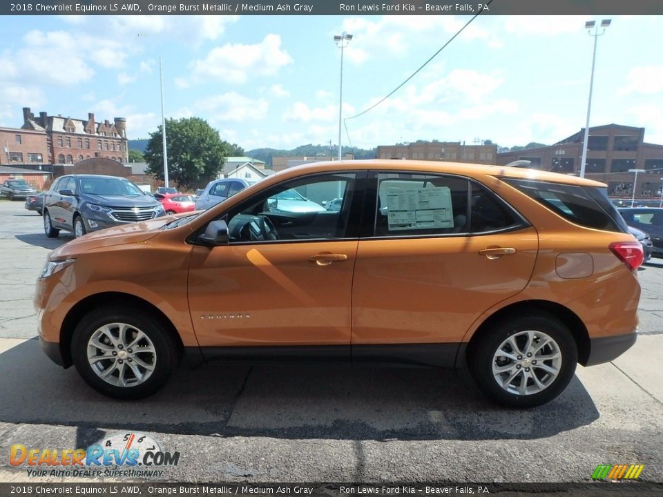 2018 Chevrolet Equinox LS AWD Orange Burst Metallic / Medium Ash Gray Photo #6
