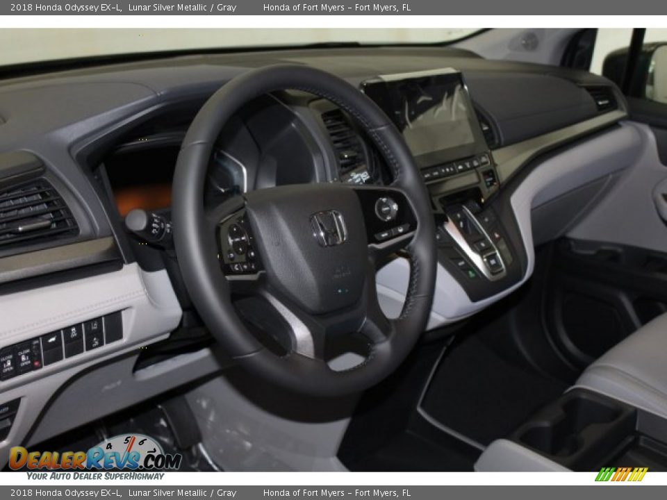 2018 Honda Odyssey EX-L Lunar Silver Metallic / Gray Photo #13