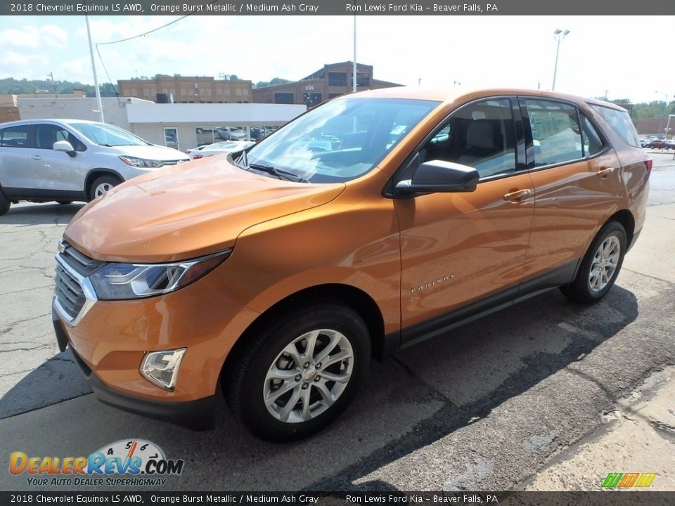 2018 Chevrolet Equinox LS AWD Orange Burst Metallic / Medium Ash Gray Photo #7