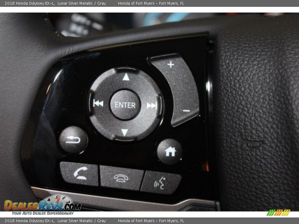 2018 Honda Odyssey EX-L Lunar Silver Metallic / Gray Photo #15