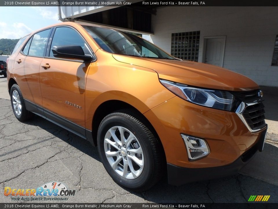 2018 Chevrolet Equinox LS AWD Orange Burst Metallic / Medium Ash Gray Photo #9