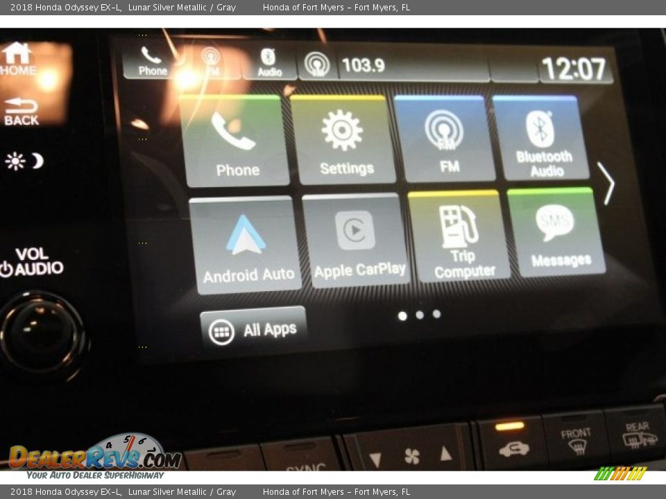 2018 Honda Odyssey EX-L Lunar Silver Metallic / Gray Photo #19