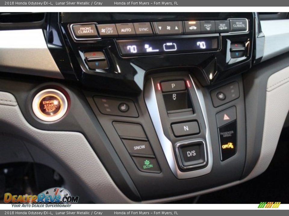 2018 Honda Odyssey EX-L Lunar Silver Metallic / Gray Photo #21