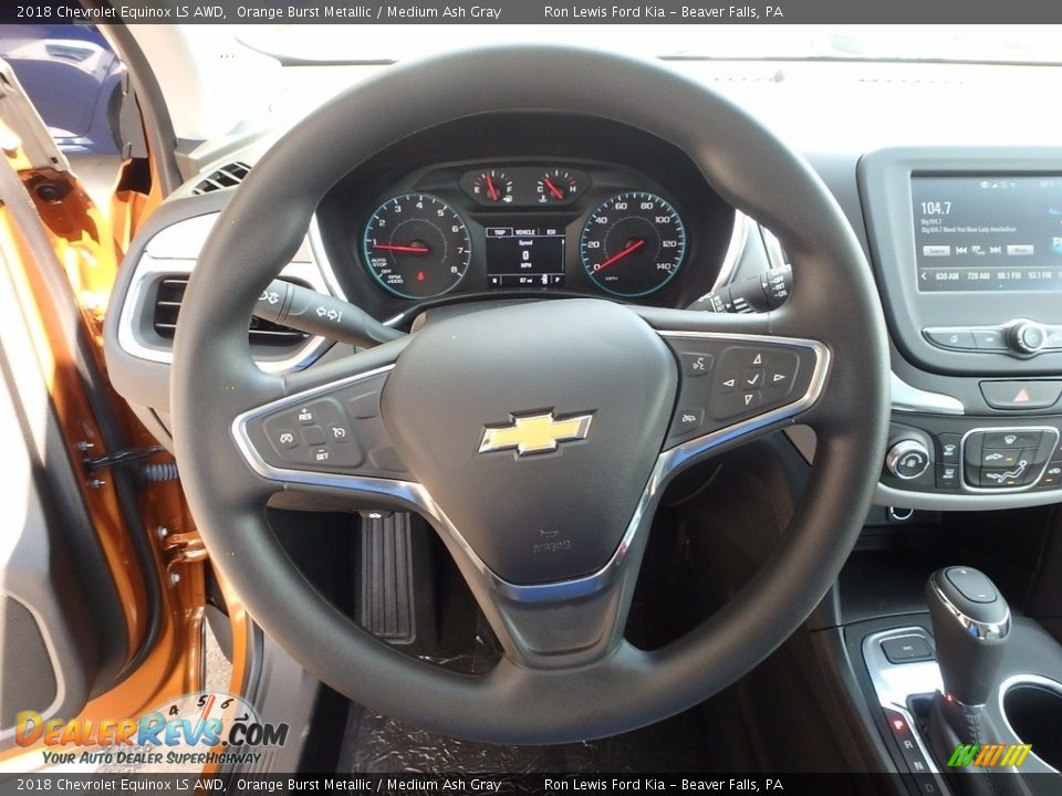 2018 Chevrolet Equinox LS AWD Orange Burst Metallic / Medium Ash Gray Photo #16