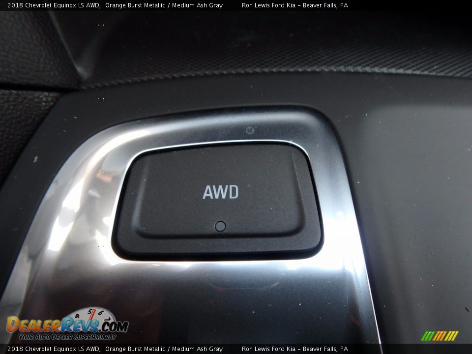 2018 Chevrolet Equinox LS AWD Orange Burst Metallic / Medium Ash Gray Photo #18