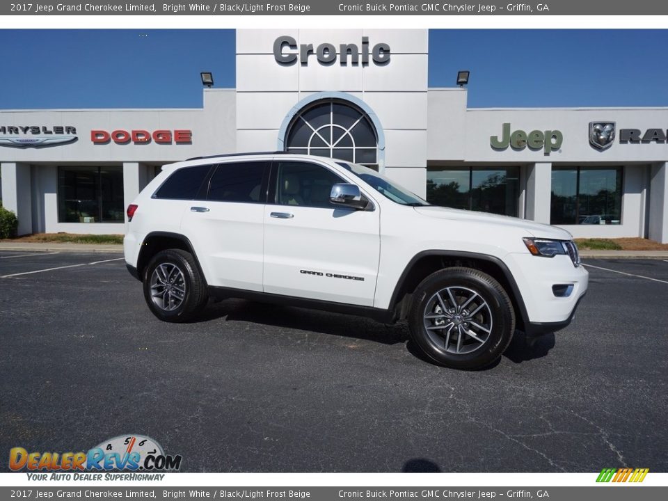 2017 Jeep Grand Cherokee Limited Bright White / Black/Light Frost Beige Photo #1