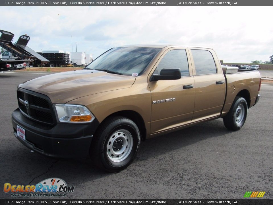 2012 Dodge Ram 1500 ST Crew Cab Tequila Sunrise Pearl / Dark Slate Gray/Medium Graystone Photo #1