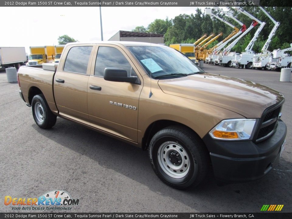 2012 Dodge Ram 1500 ST Crew Cab Tequila Sunrise Pearl / Dark Slate Gray/Medium Graystone Photo #4