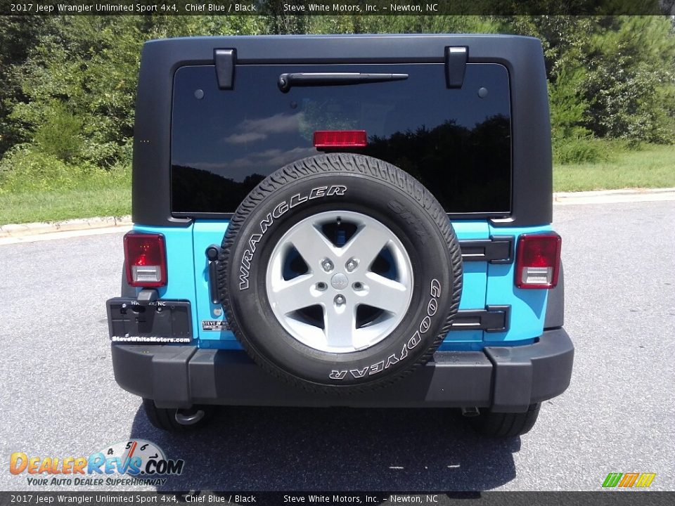 2017 Jeep Wrangler Unlimited Sport 4x4 Chief Blue / Black Photo #7