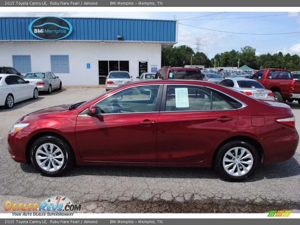 2015 Toyota Camry LE Ruby Flare Pearl / Almond Photo #2