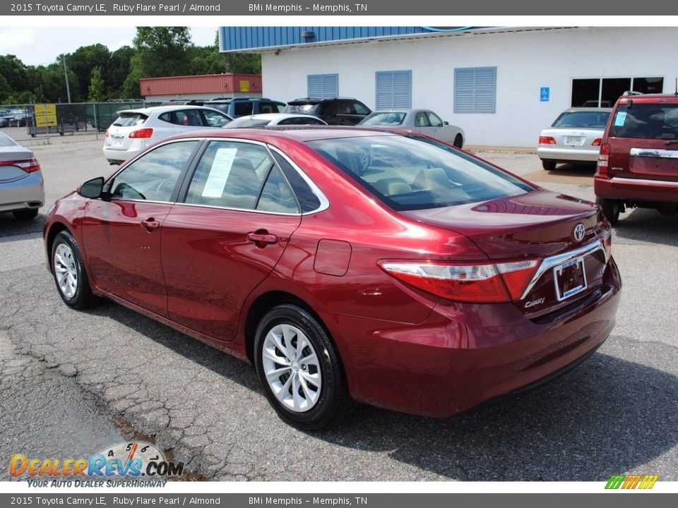 2015 Toyota Camry LE Ruby Flare Pearl / Almond Photo #3
