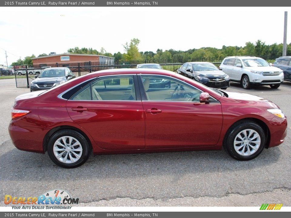 2015 Toyota Camry LE Ruby Flare Pearl / Almond Photo #6