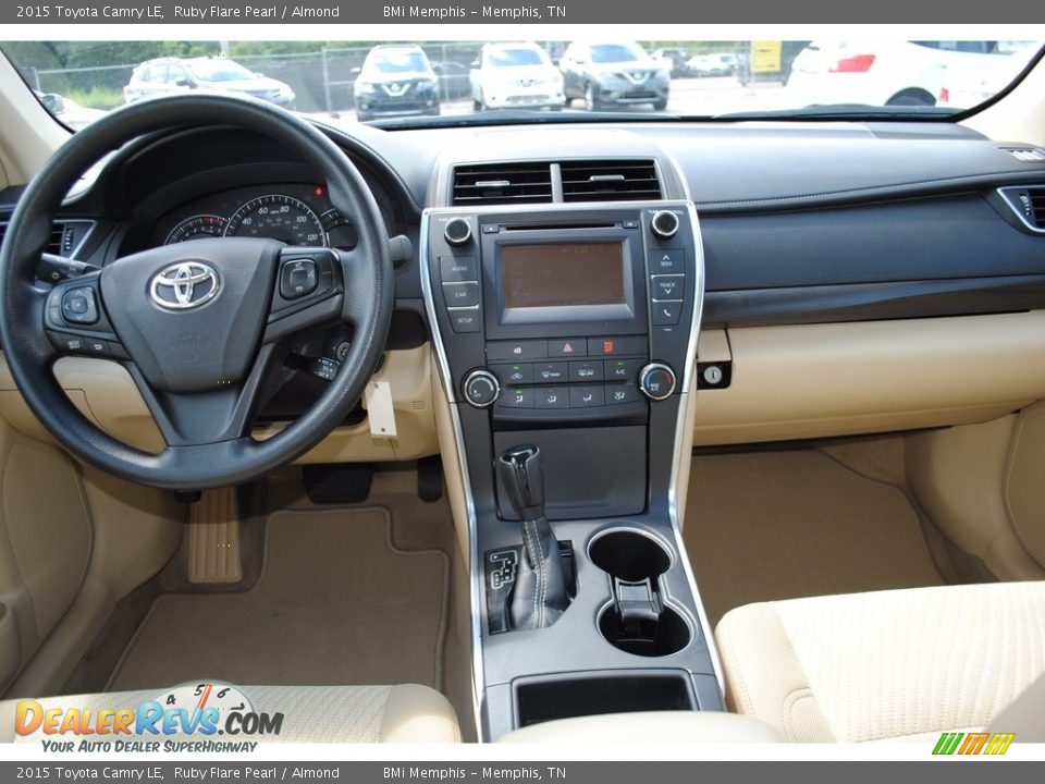 2015 Toyota Camry LE Ruby Flare Pearl / Almond Photo #9