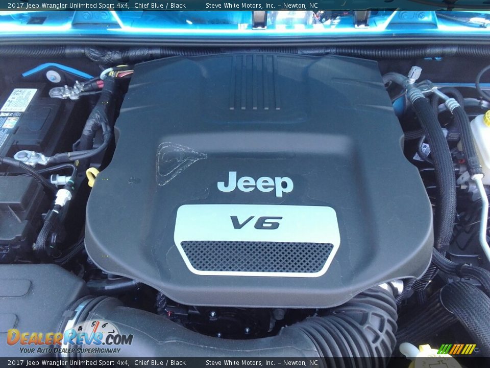 2017 Jeep Wrangler Unlimited Sport 4x4 Chief Blue / Black Photo #25