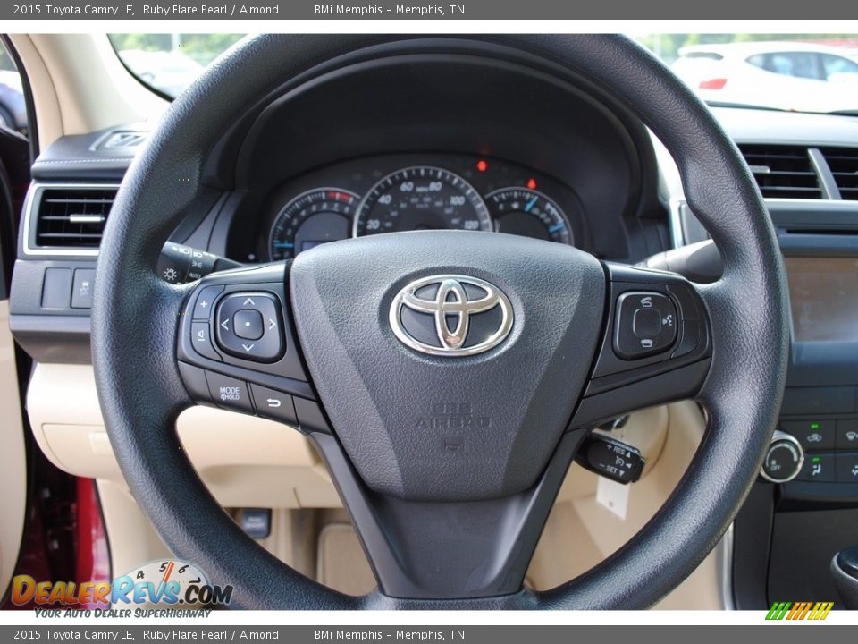 2015 Toyota Camry LE Ruby Flare Pearl / Almond Photo #13