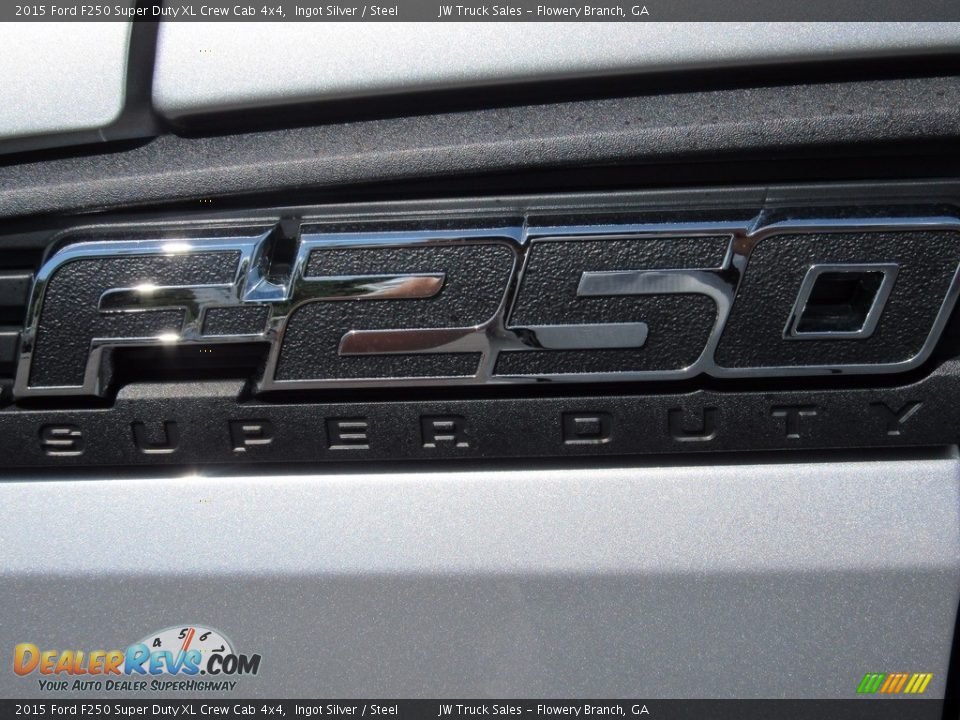 2015 Ford F250 Super Duty XL Crew Cab 4x4 Ingot Silver / Steel Photo #27