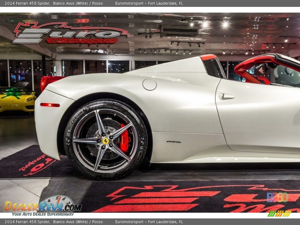 2014 Ferrari 458 Spider Bianco Avus (White) / Rosso Photo #15