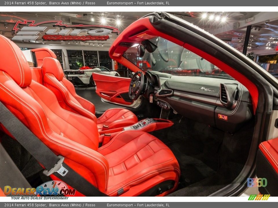 2014 Ferrari 458 Spider Bianco Avus (White) / Rosso Photo #26