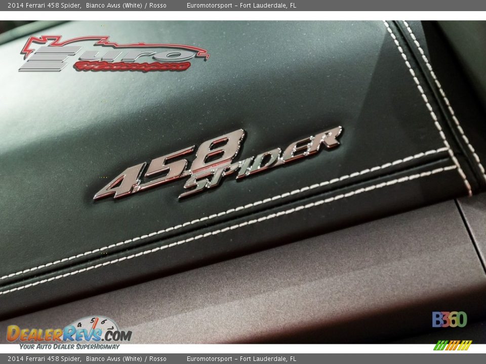 2014 Ferrari 458 Spider Bianco Avus (White) / Rosso Photo #29