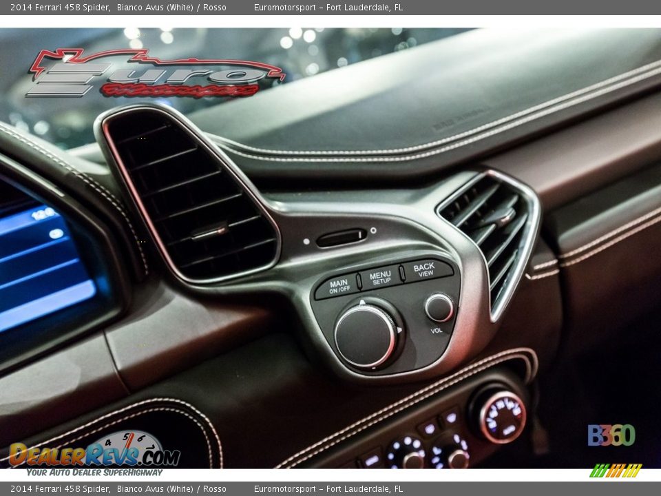 2014 Ferrari 458 Spider Bianco Avus (White) / Rosso Photo #35