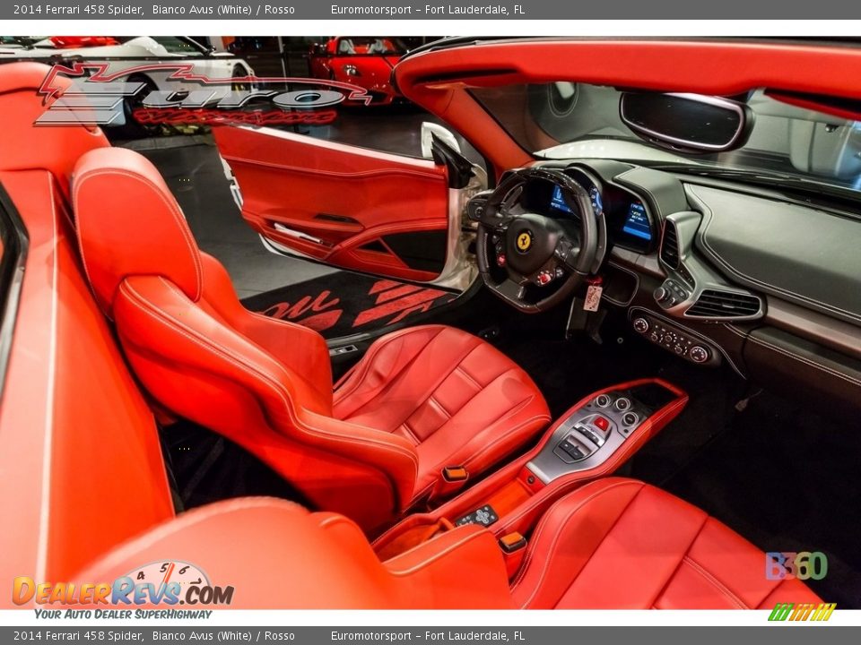 2014 Ferrari 458 Spider Bianco Avus (White) / Rosso Photo #40