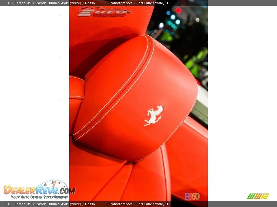2014 Ferrari 458 Spider Bianco Avus (White) / Rosso Photo #41