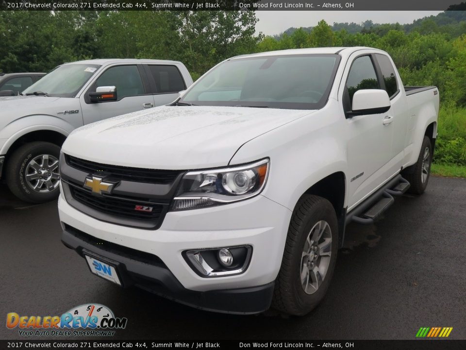 2017 Chevrolet Colorado Z71 Extended Cab 4x4 Summit White / Jet Black Photo #3