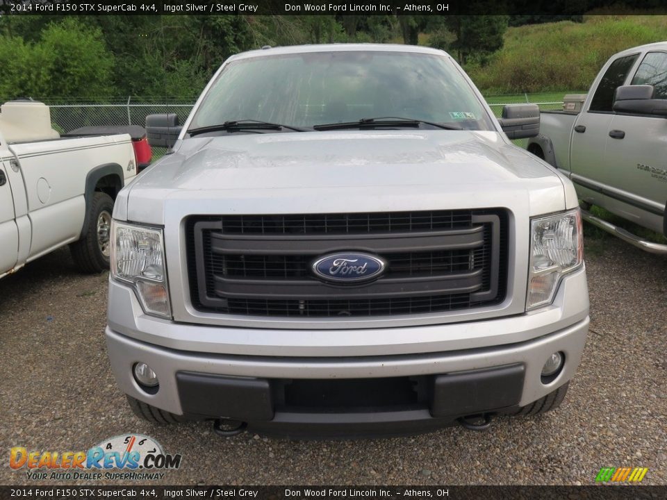 2014 Ford F150 STX SuperCab 4x4 Ingot Silver / Steel Grey Photo #2