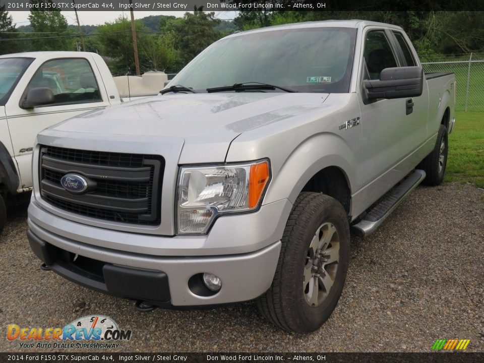 2014 Ford F150 STX SuperCab 4x4 Ingot Silver / Steel Grey Photo #3