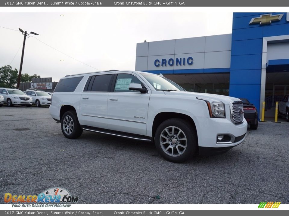 2017 GMC Yukon Denali Summit White / Cocoa/­Shale Photo #1