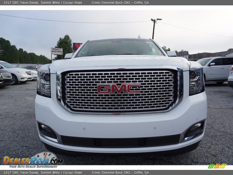 2017 GMC Yukon Denali Summit White / Cocoa/­Shale Photo #2