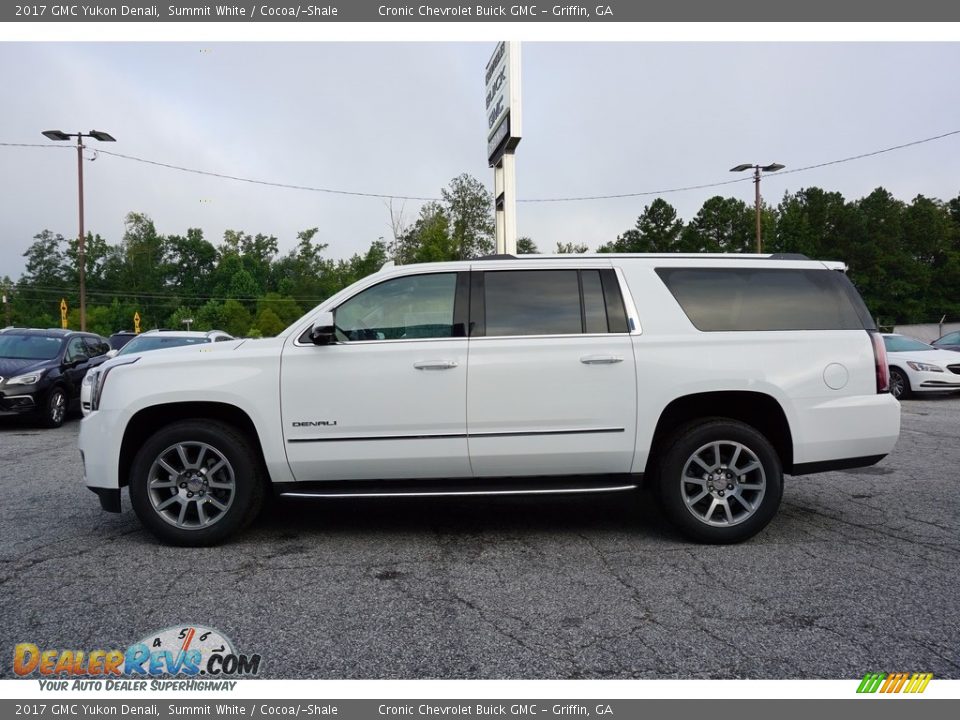 2017 GMC Yukon Denali Summit White / Cocoa/­Shale Photo #4