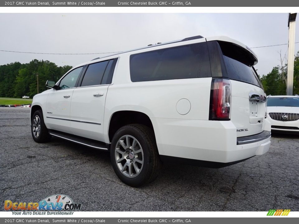 2017 GMC Yukon Denali Summit White / Cocoa/­Shale Photo #5