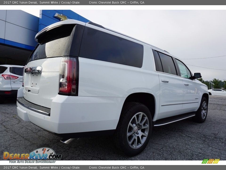 2017 GMC Yukon Denali Summit White / Cocoa/­Shale Photo #7