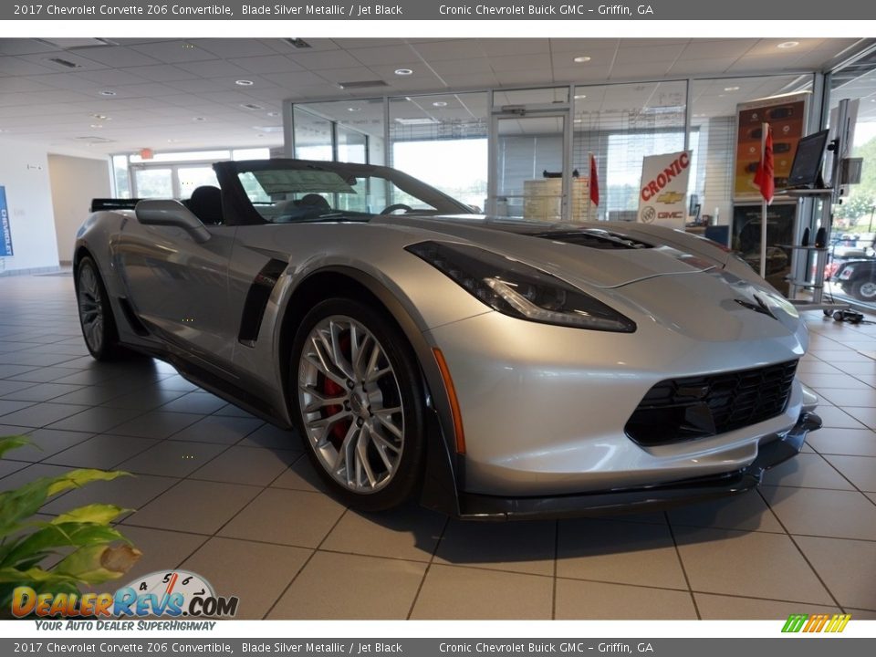 2017 Chevrolet Corvette Z06 Convertible Blade Silver Metallic / Jet Black Photo #1