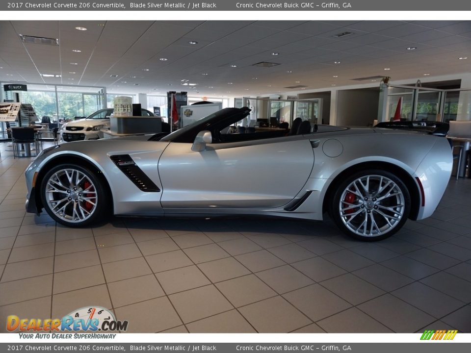 2017 Chevrolet Corvette Z06 Convertible Blade Silver Metallic / Jet Black Photo #4